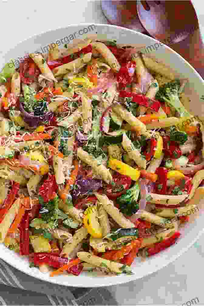 A Colorful And Appetizing Italian Pasta Dish, Featuring Fresh Vegetables And Herbs Tapas And Italian Cookbook: 2 In 1: 140 Recipes For Authentic Food From Italy And Spain