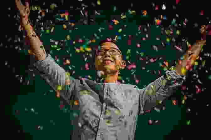 A Person Celebrating Their Financial Success, Surrounded By Confetti And Holding A Copy Of The Finance Mentors Ledger THE FINANCE MENTORS LEDGER: Practical Advice To Remain Relevant In Finance Accounting