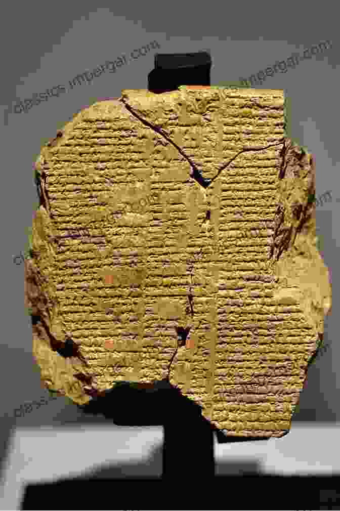 An Ancient Sumerian Cuneiform Tablet With The Gilgamesh Epic Inscribed On It The Descent Of Ishtar: Both The Sumerian And Akkadian Versions