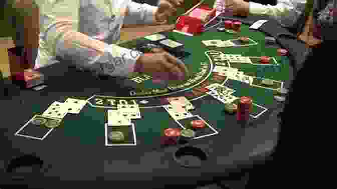 An Image Of A Blackjack Table With Players And A Dealer Casino Games Demystified M J Veaudry