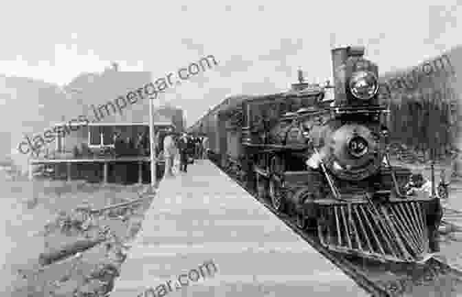 Black And White Photograph Of A Northern Pacific Railroad Train Traversing A Mountainous Landscape Scientific American Supplement No 446 July 19 1884