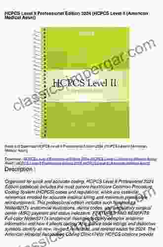 HCPCS 2024 Level II Professional Edition (HCPCS Level II (American Medical Assn))